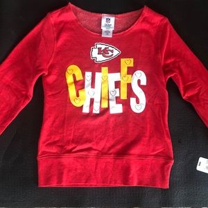 Kansas City Chiefs Sweatshirt - Girls Size 10-12 ❤️🏈💛